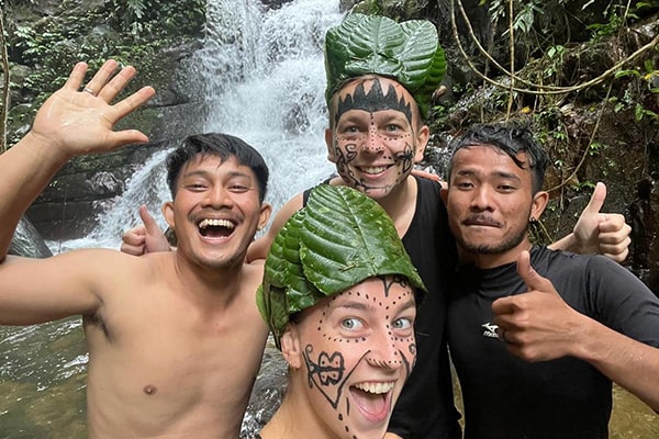 Riverside jungle camp and rainforest on the 3D/2N Bukit Lawang trek